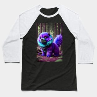 Cute Fluffy Monster 003 Baseball T-Shirt